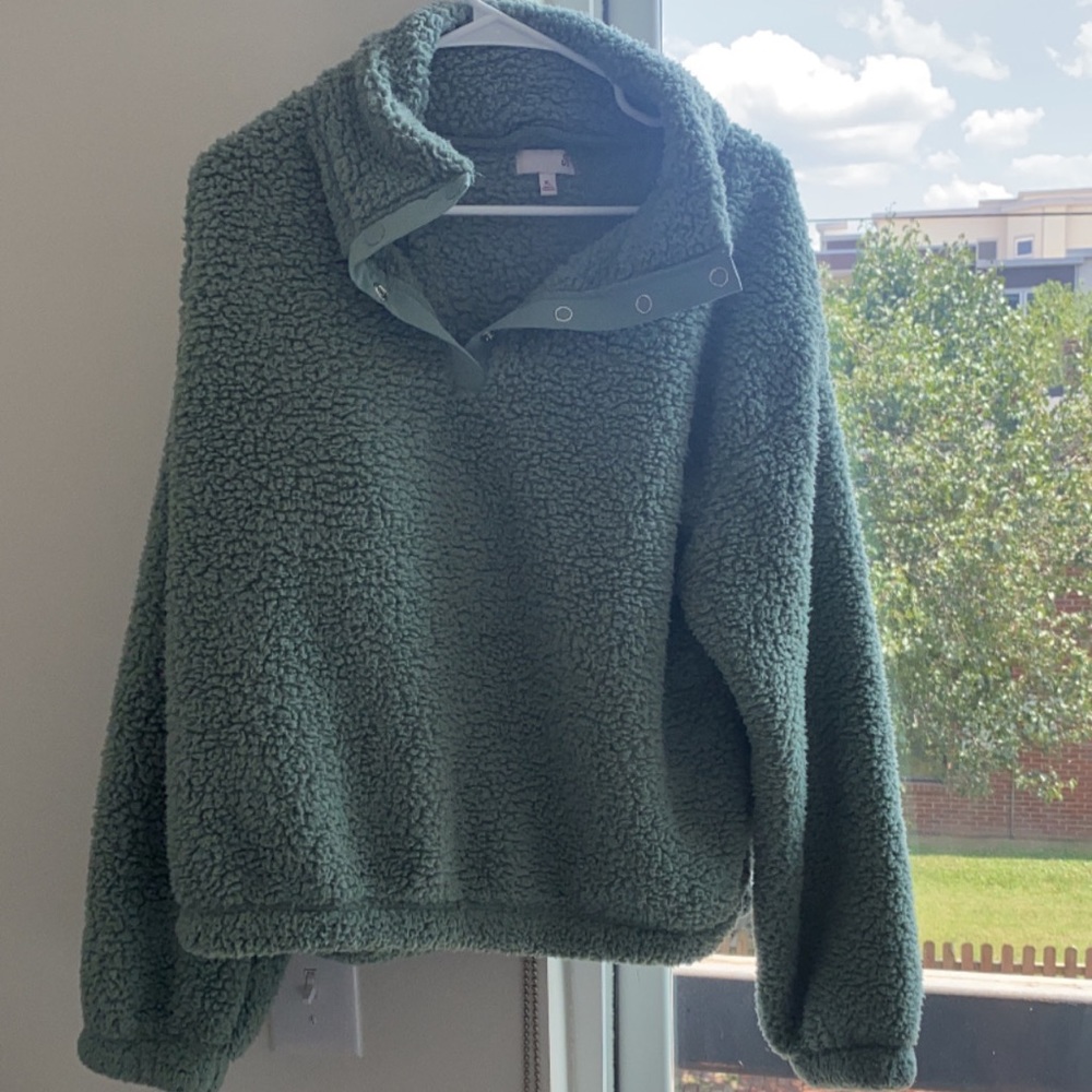 Furry Blue Pullover